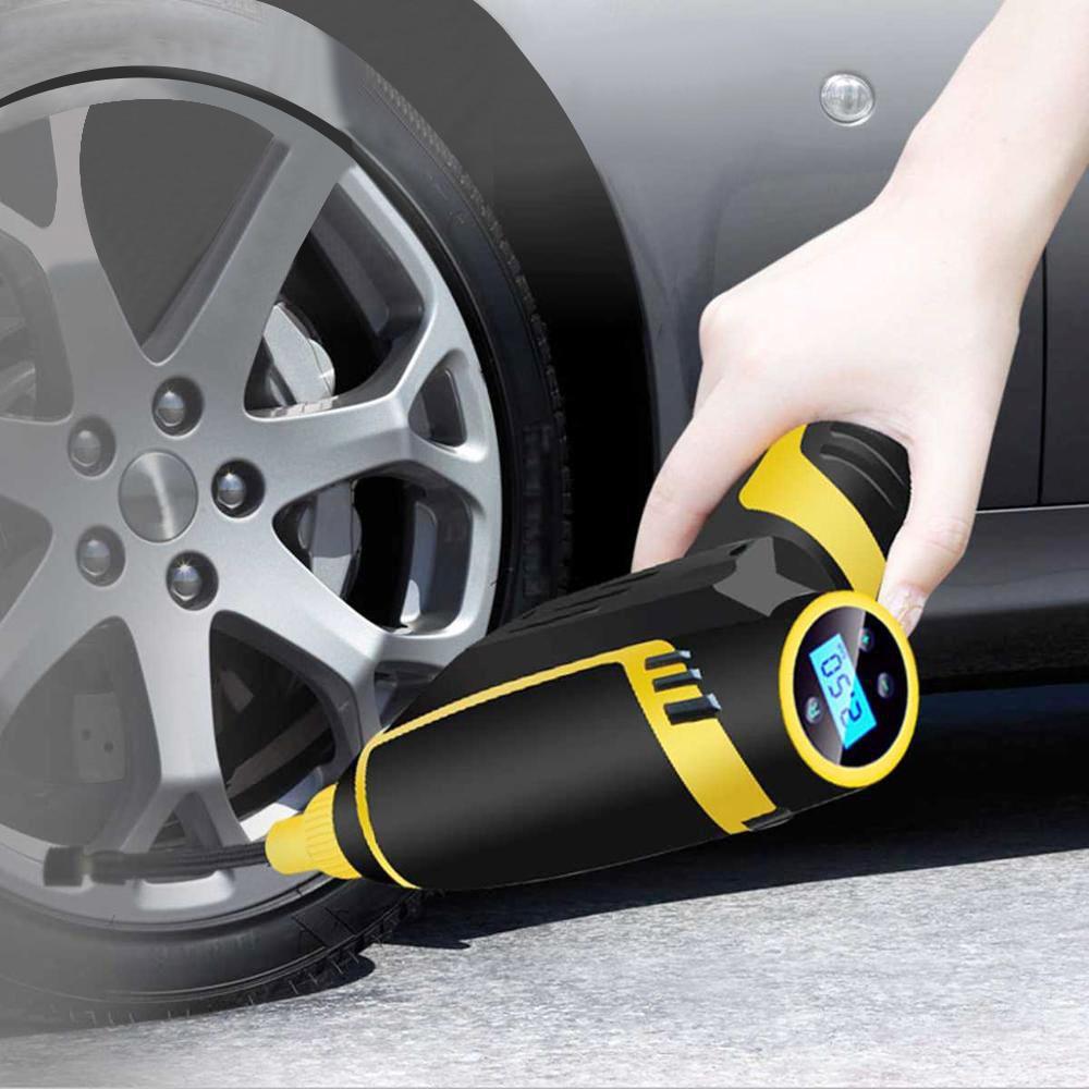 120W Car Air Compressor Handheld USB Rechargeable Electric Inflator Pump