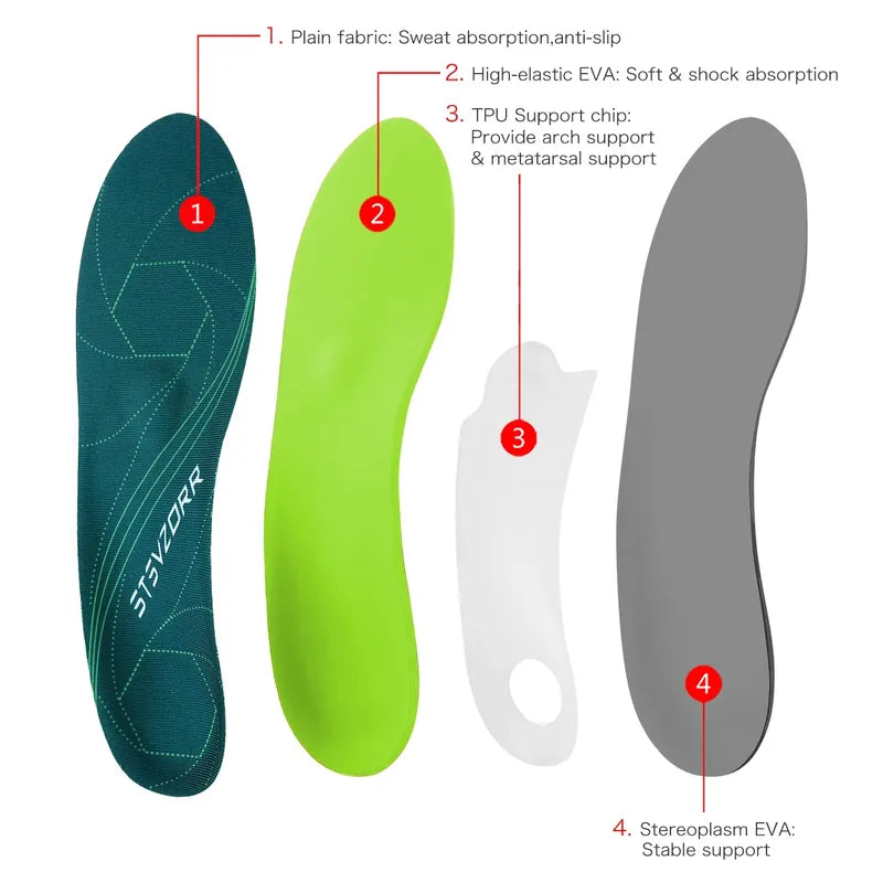 Running Plantar Fasciitis Arch Support Orthotic Insoles