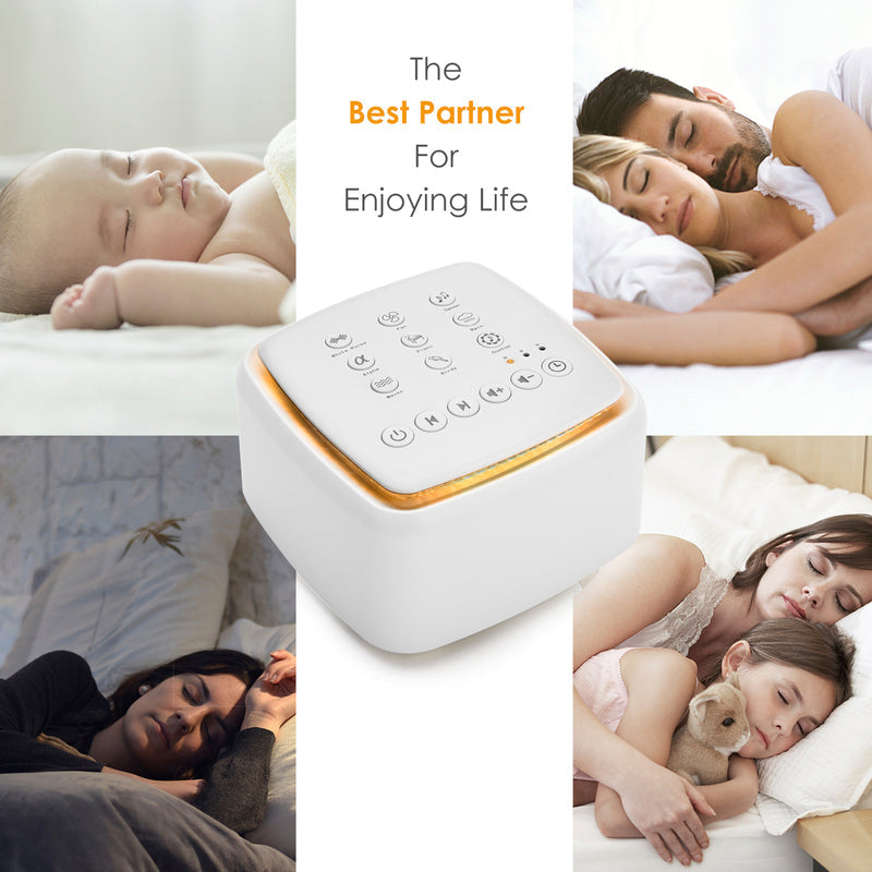 Portable White and Green Noise Sound Machine Sleep Machine