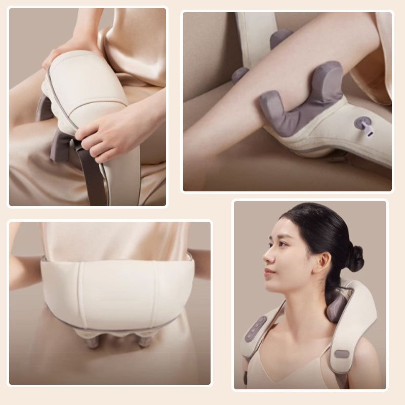 Neck and Shoulder Massager with Electric heat Heat Relaxing Shiatsu Spa