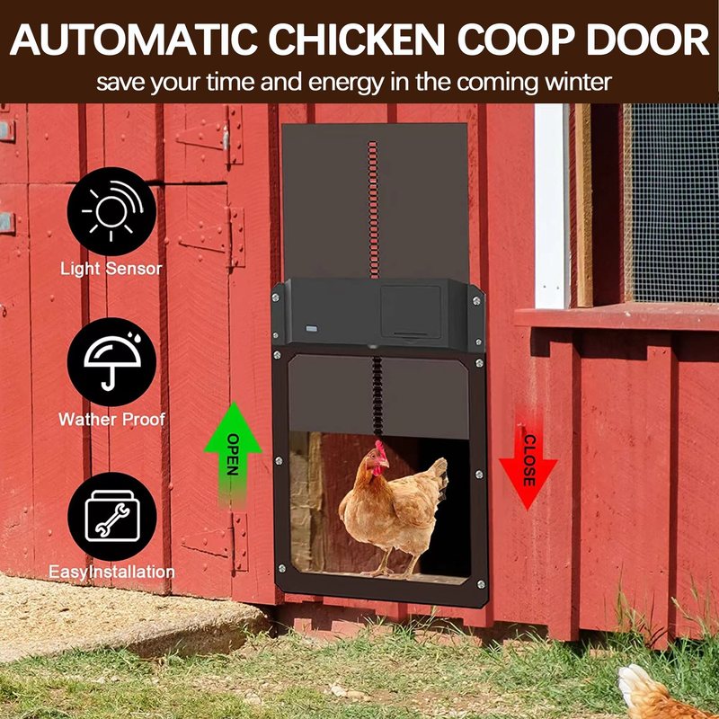 Automatic Chicken Pen Hen Coop Poultry Door Opener