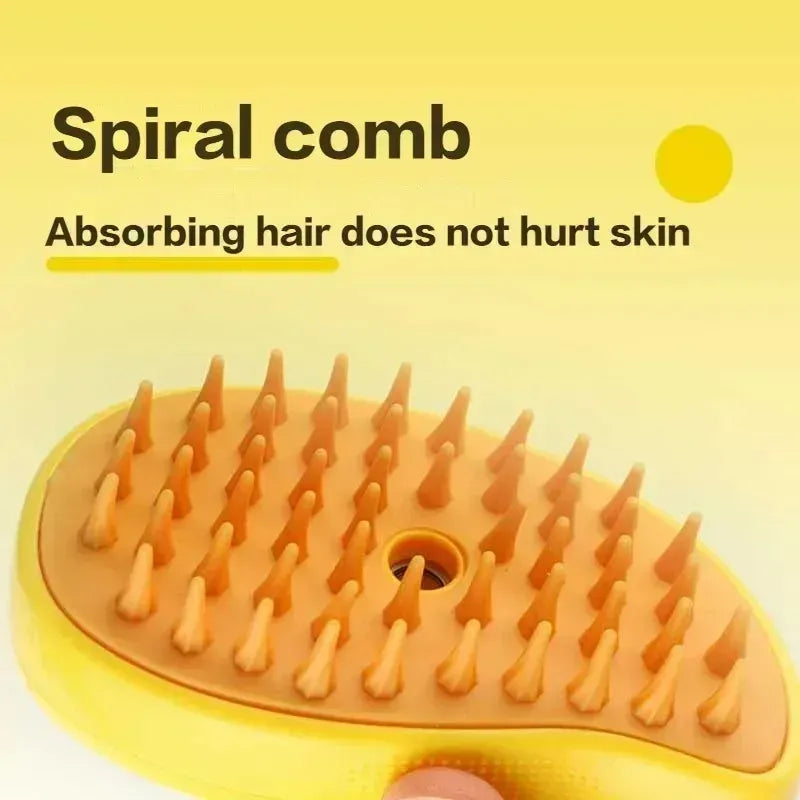 Steamy Cat Spiral Brush Comb for Pets Ideal for Hair Removal