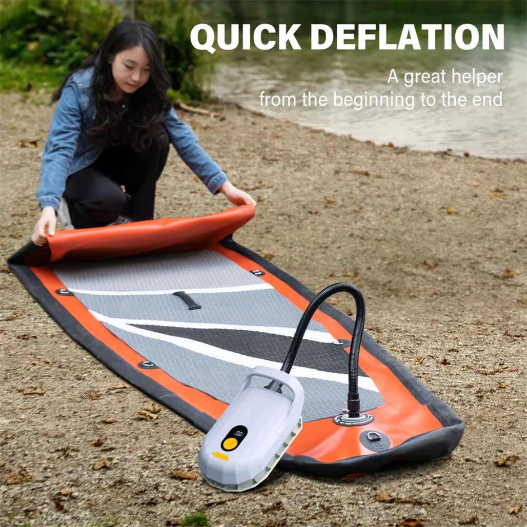 20Psi Electric Paddle Board Pump Rechargeable 7500mAh SUP Board Stand Up Paddleboard Pump