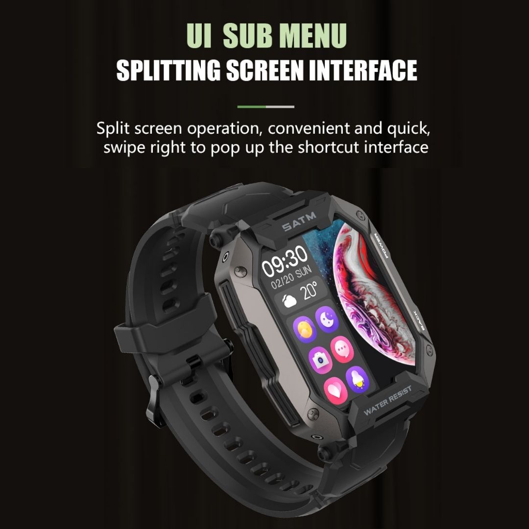 Top rated Military Army Tactical functions Long Life Battery Indestructible Rugged Smartwatch