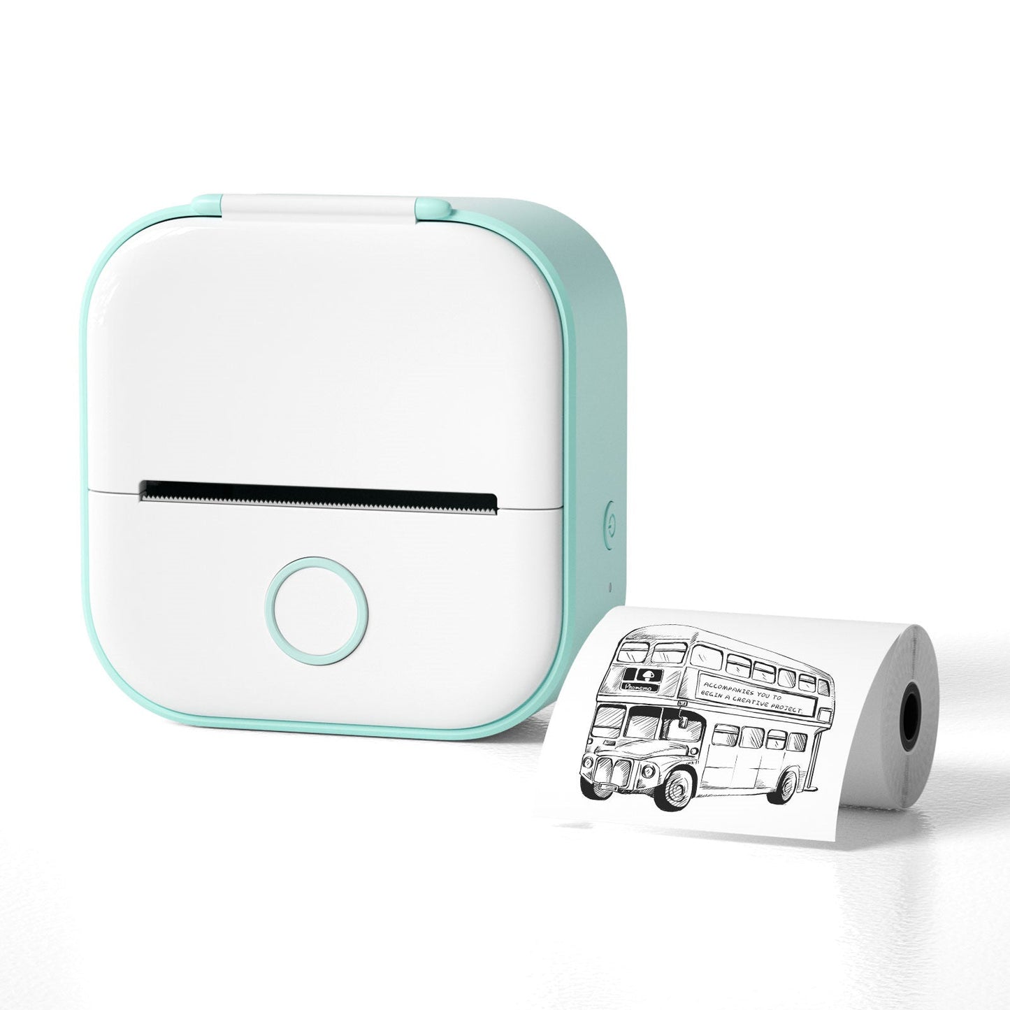 Compact Mini Printer - Portable Sticker Maker for Photos and Notes