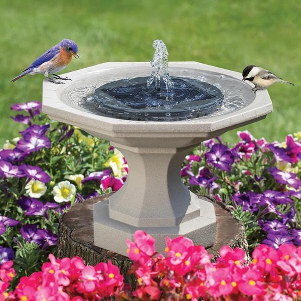 Solar Bionic Fountain for Gardens Birth Bath for Floor / Ground