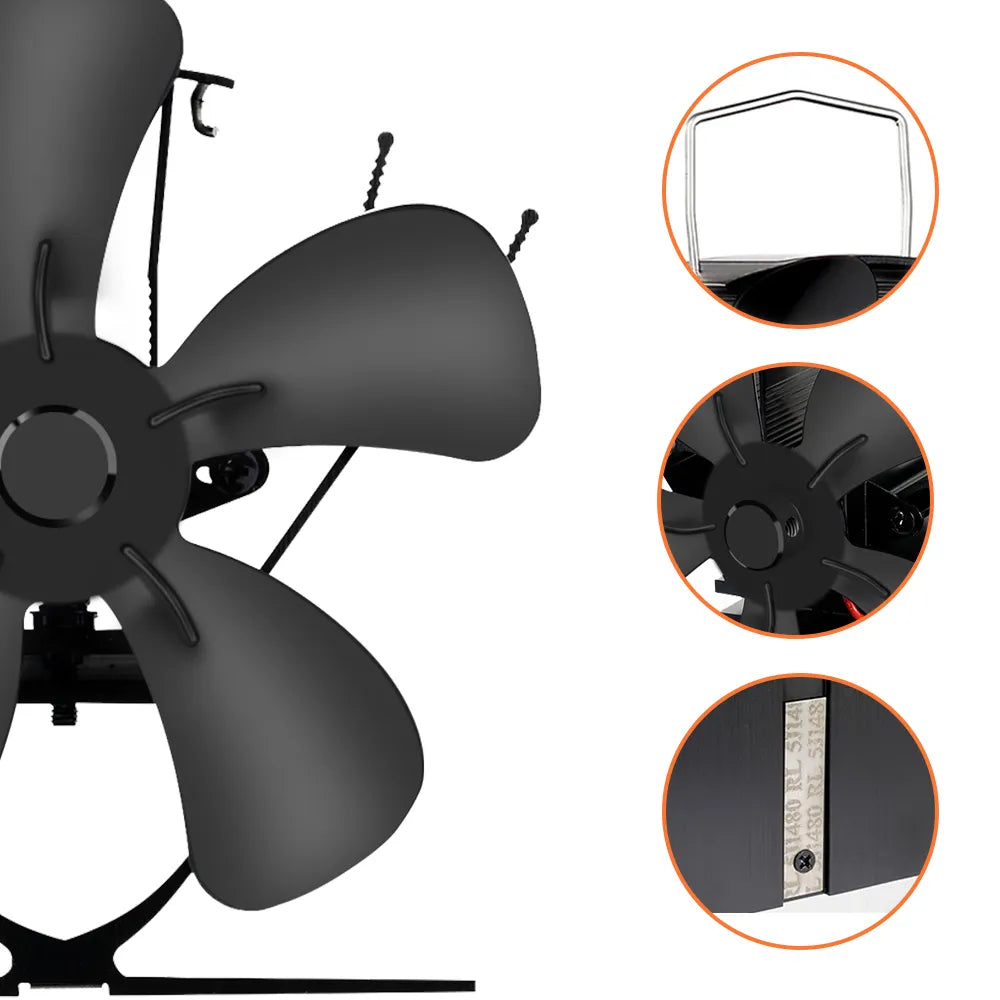 Best Wood Burner Stove Fan for Log Burning Fire Stove