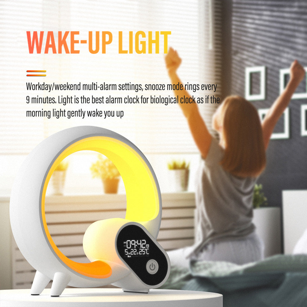 3-in-1 Bluetooth Speaker and Alarm Clock Lamp - Lit Lamp Good Gifts for New Home