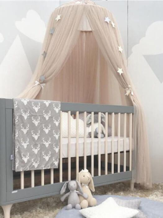 Baby Bed Curtain Round Crib