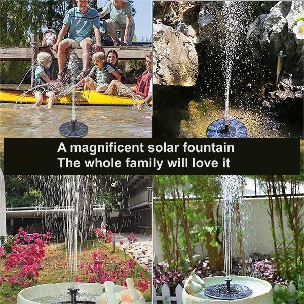 Solar Bionic Fountain for Gardens Birth Bath for Floor / Ground