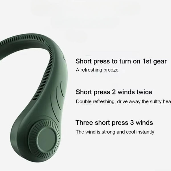 Portable Neck Fan - Hands-Free Cooling Fan for Personal Comfort