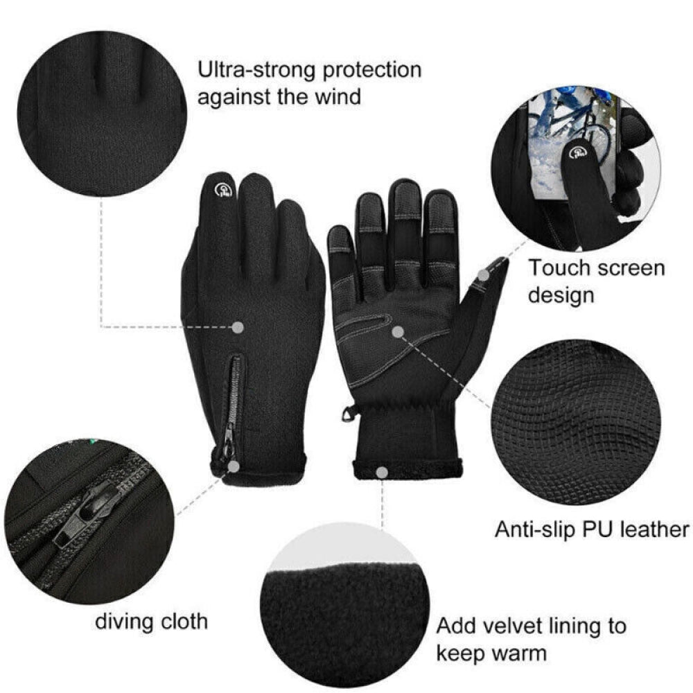 Heated Gloves Electric Warming Cycling Bike Ski Gloves for Men and Women