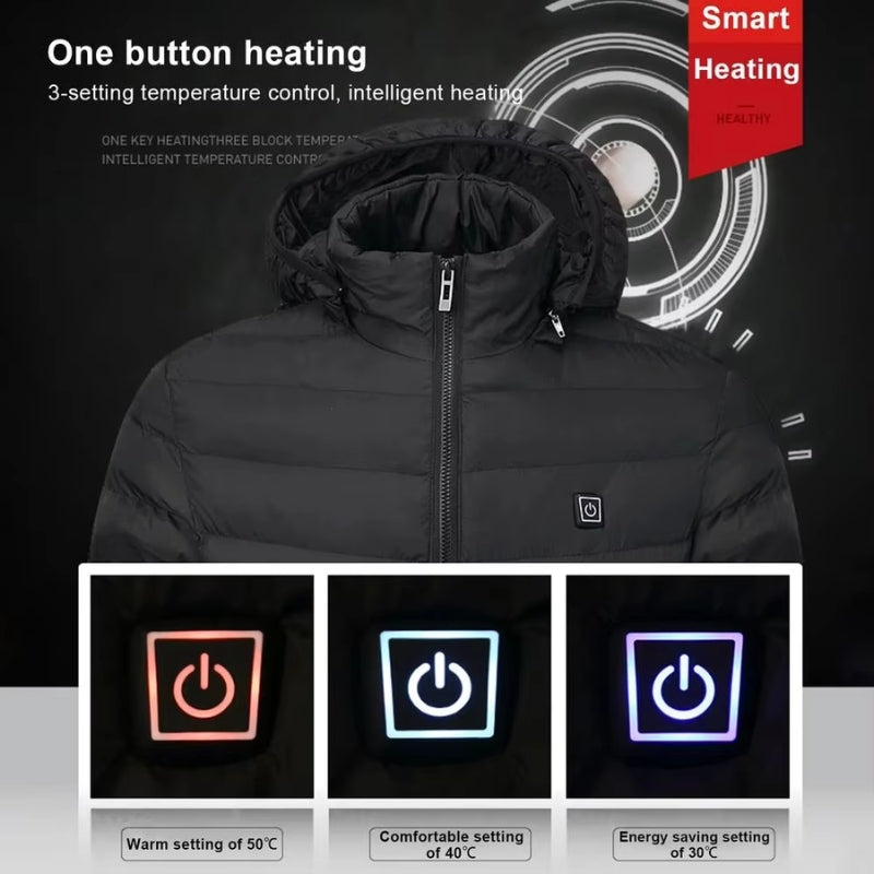 Puffer Heated Jacket – Stay Cozy and Stylish in Winter with Built-In Heating