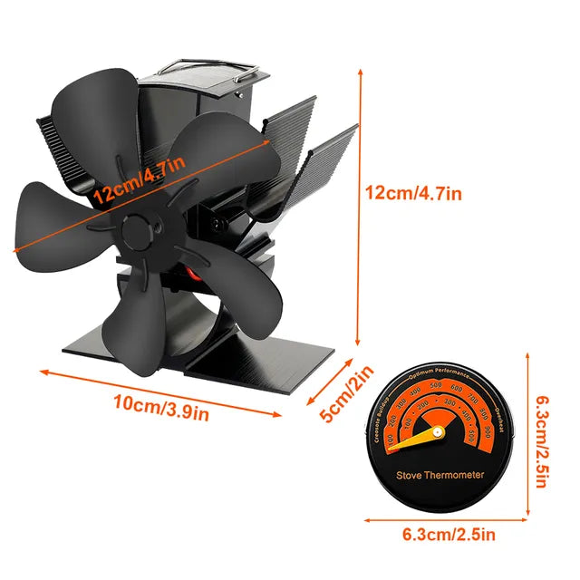 Best Wood Burner Stove Fan for Log Burning Fire Stove