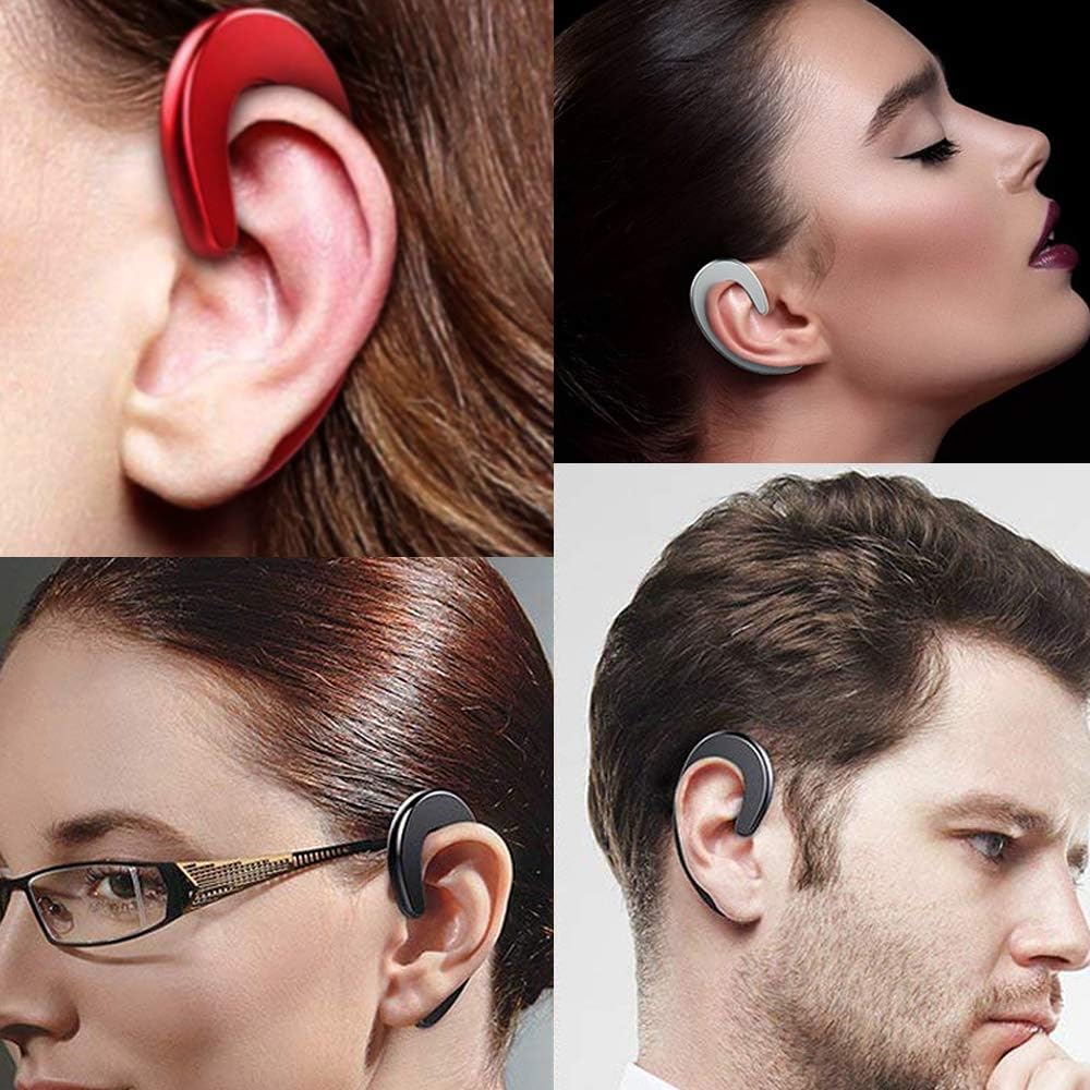 Wireless Tiny Bluetooth Ear Hook Headphones - Noise Cancelling & Open Ear Design