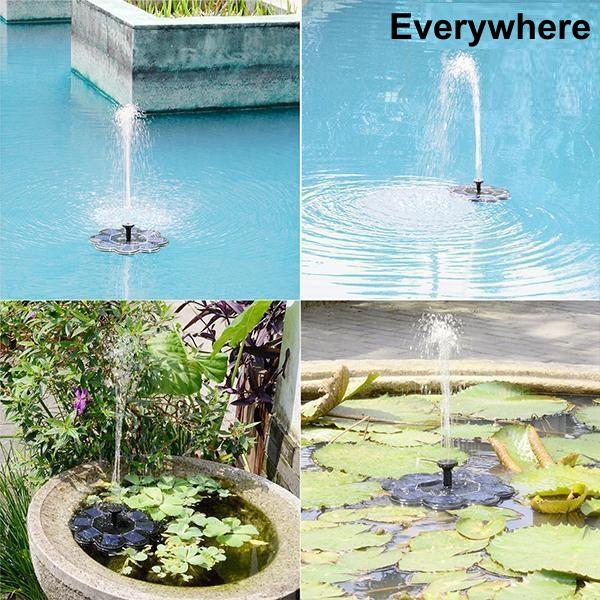 Solar Bionic Fountain for Gardens Birth Bath for Floor / Ground