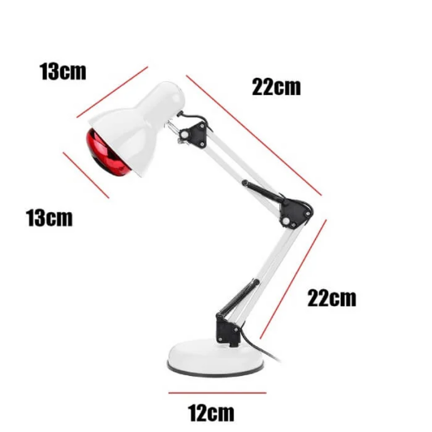 Red Light Therapy Lamp for Skin - Infrared Heating with Tripod Stand