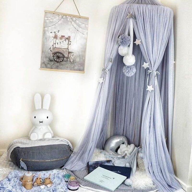 Baby Bed Curtain Round Crib