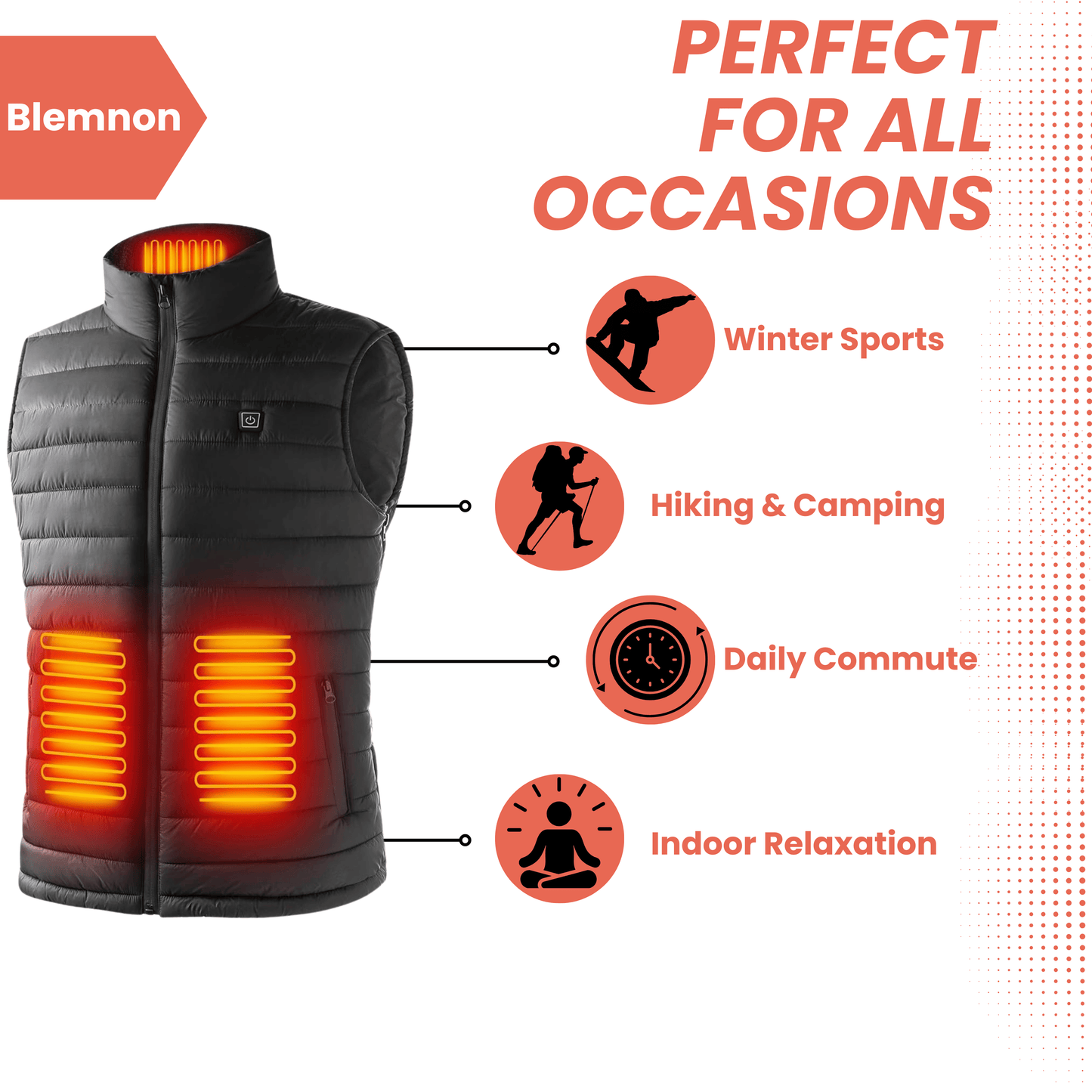 Heated Gilet – Lightweight Body Warmer Heated Jacket for Ultimate Comfort