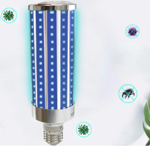 Ultraviolet Germicidal Light Led UV-C Light Bulb with Remote Control 99% AntibacteriaL Safety Light