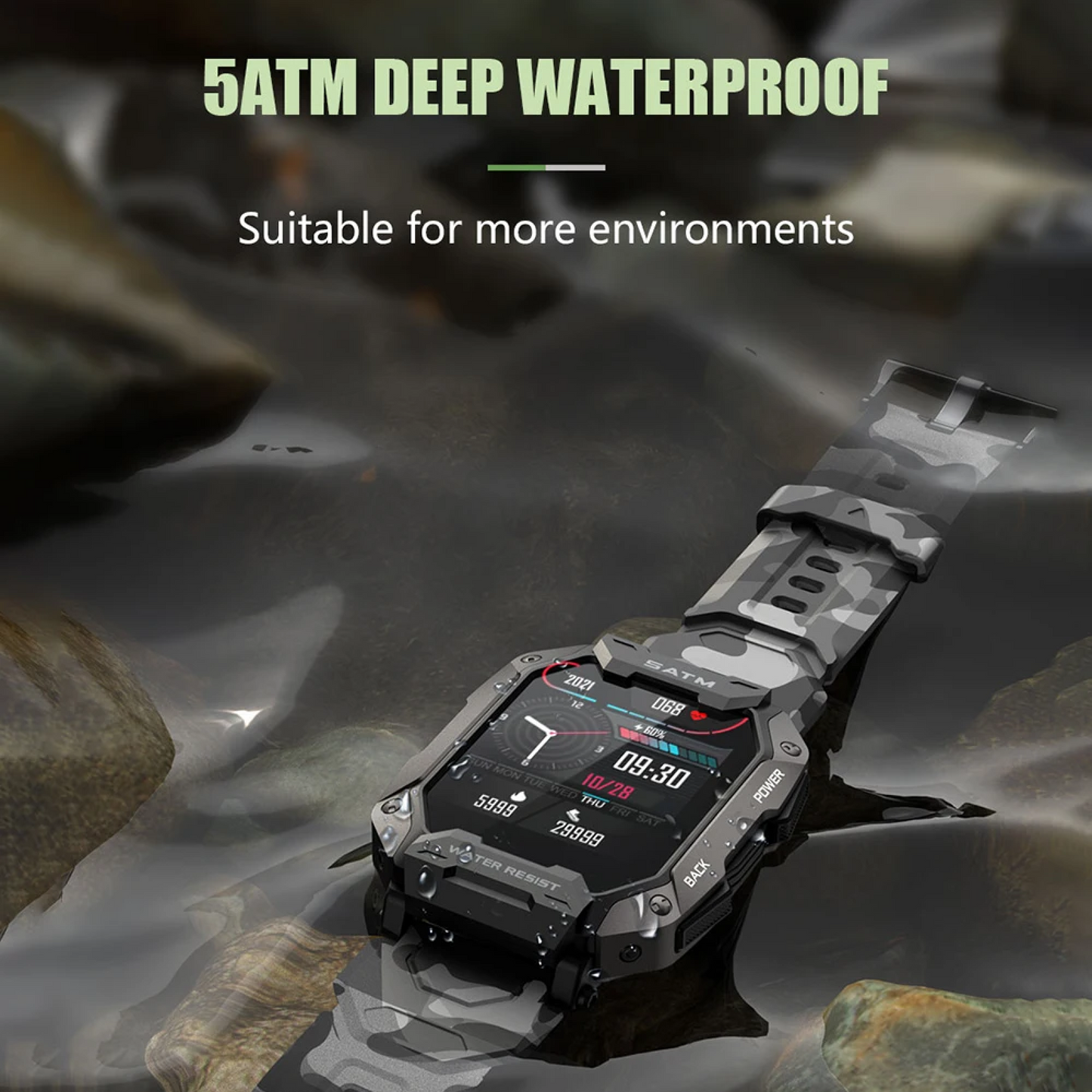 Top rated Military Army Tactical functions Long Life Battery Indestructible Rugged Smartwatch