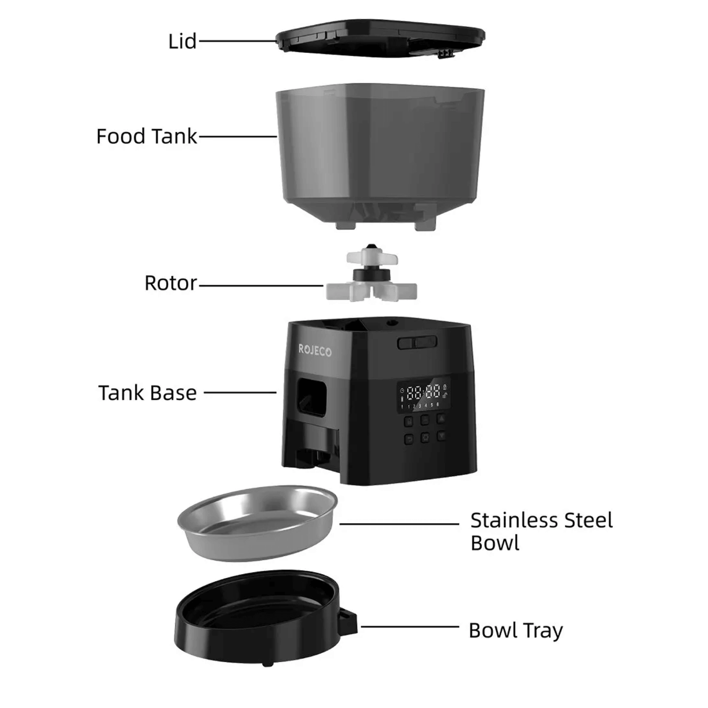 Automatic Dog Timed Food Feeder Dispenser