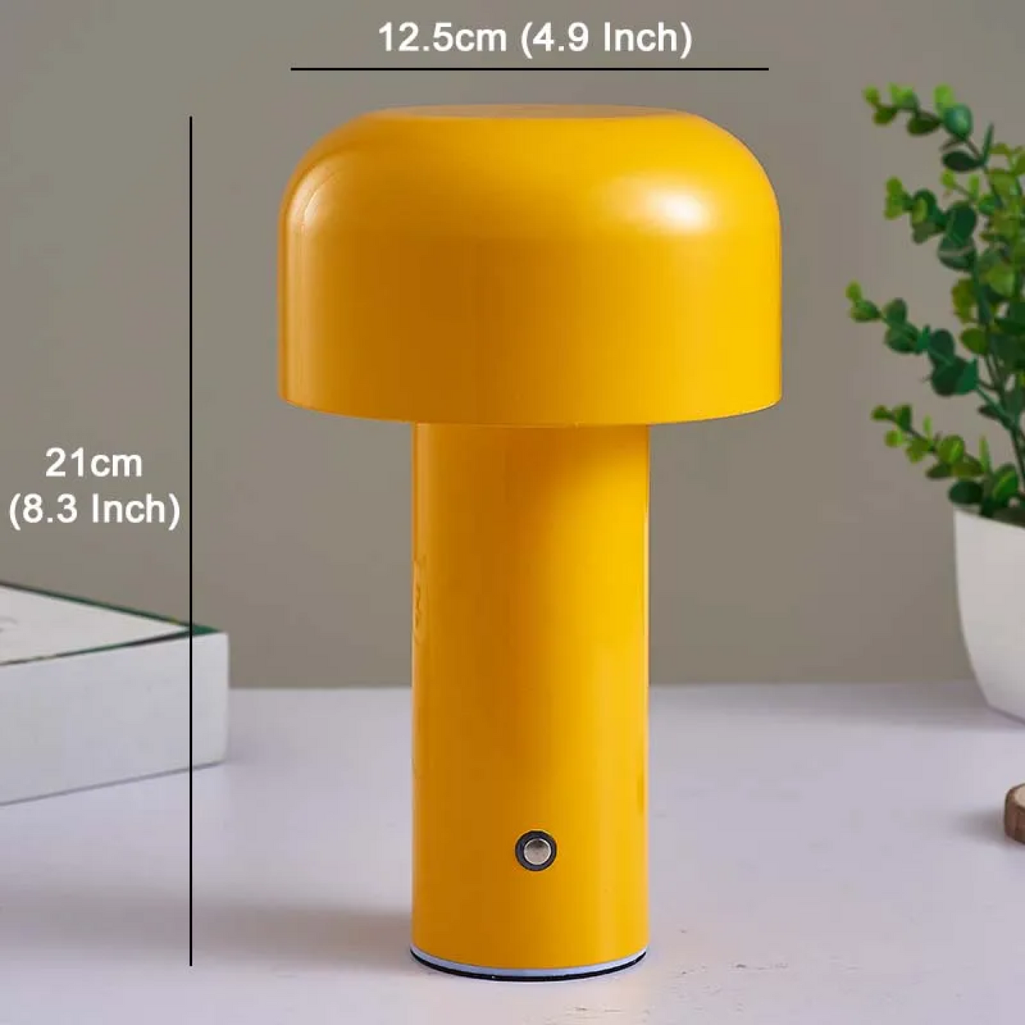 Cordless Mushroom Battery Operated Rechargeable Table Lamps Lights for Bedside and Dining Table Room