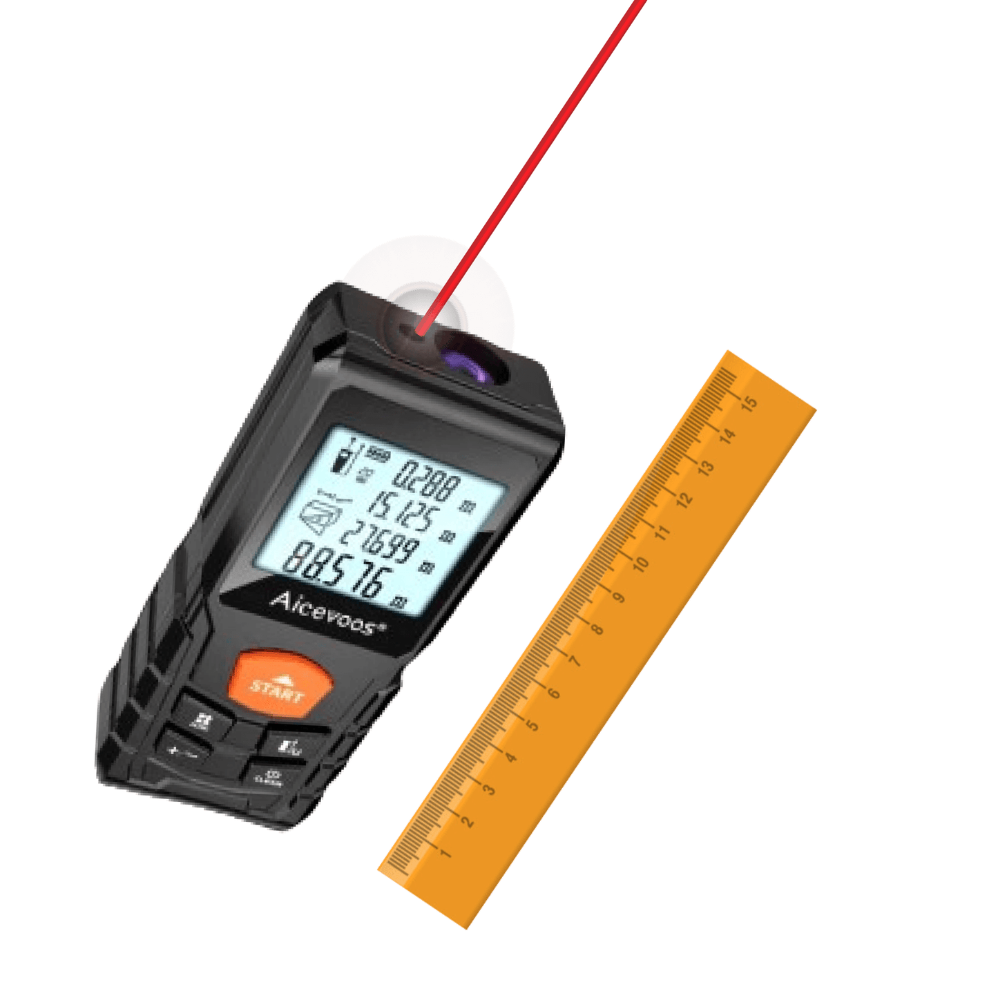 Laser Light Meter Measure Digital Measuring Tape