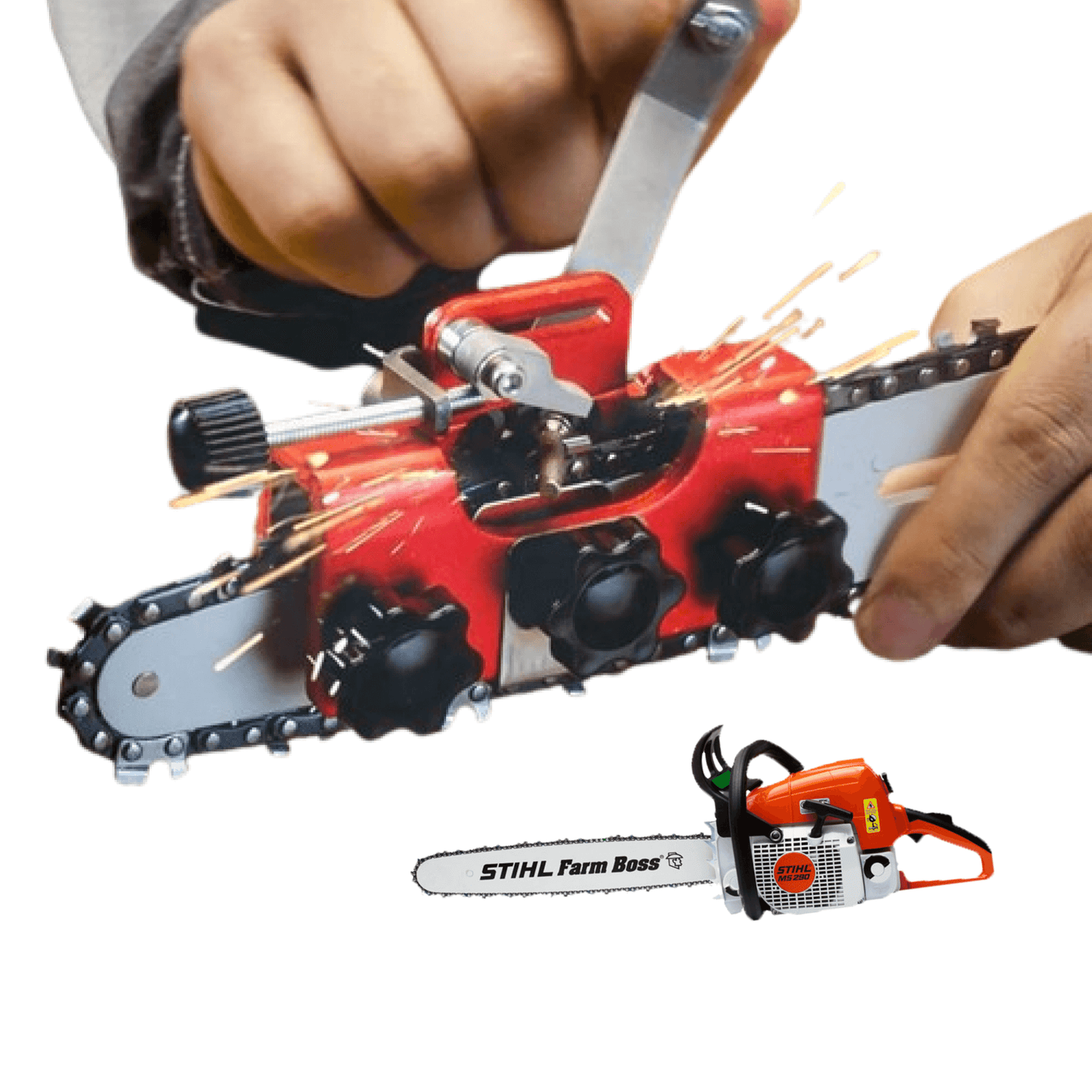 Chainsaw Chain Sharpening Tool Devices