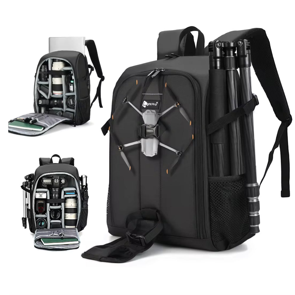 Professional Camera Bag Backpack - Waterproof, Spacious, and Ideal for DSLR Gear