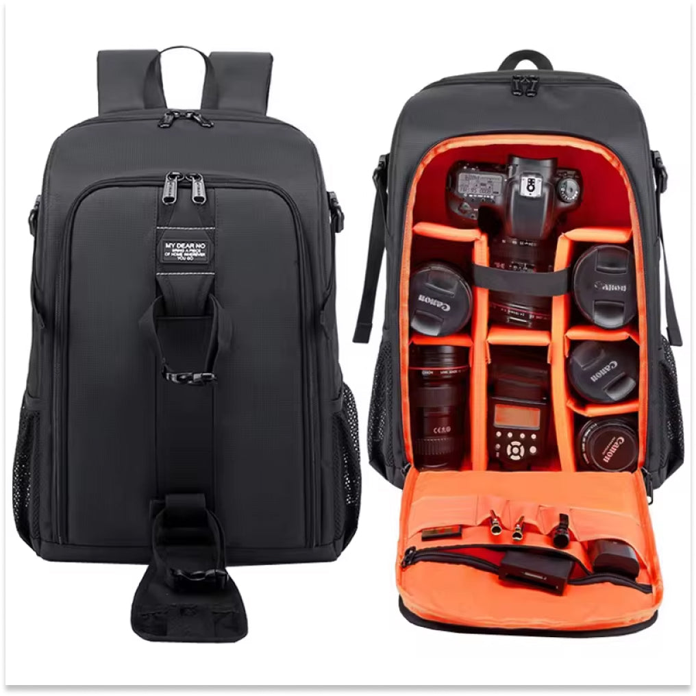 Professional Camera Bag Backpack - Waterproof, Spacious, and Ideal for DSLR Gear