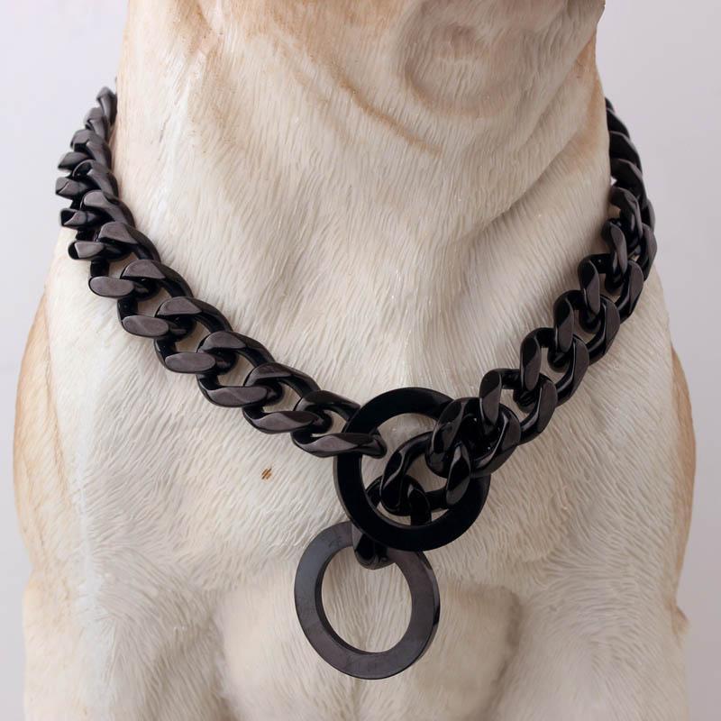 Big Hip Hop Chains Dog Collar 15mm