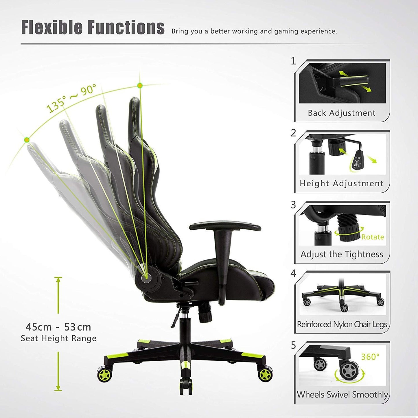 Best Gaming Chair X-Treme Gaming Secret Computer Gaming Chair