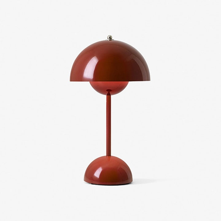 Minimalist Flowerpot Table Lamp - Rechargeable Bedside Lamp & Cordless Design Mushroom Shaped Lamps