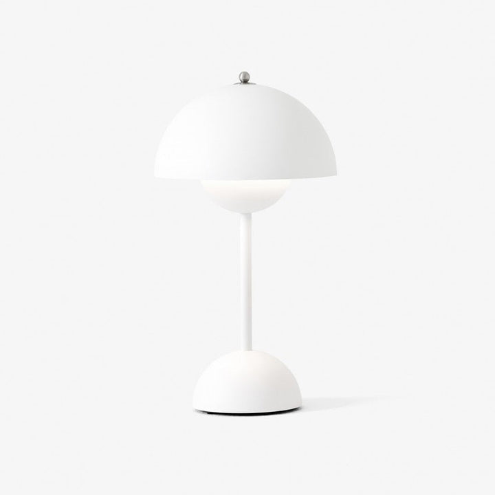 Minimalist Flowerpot Table Lamp - Rechargeable Bedside Lamp & Cordless Design Mushroom Shaped Lamps