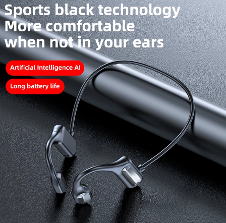 Ear Wireless Headphones Sports Bluetooth-Compatible Hands-Free Bone Conduction Earphones