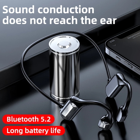 Ear Wireless Headphones Sports Bluetooth-Compatible Hands-Free Bone Conduction Earphones