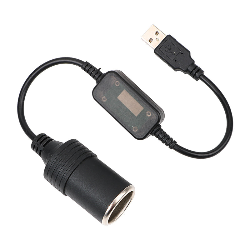 USB to Car Cigarette Lighter Socket Adapter