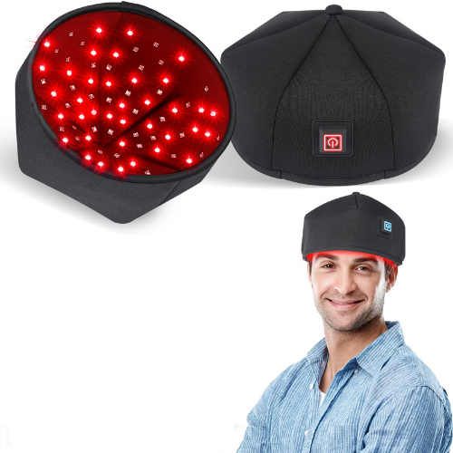 Red Light Therapy Hair Growth Cap with 120 LEDs -  Infrared Treatment for Thinning Hair in Home