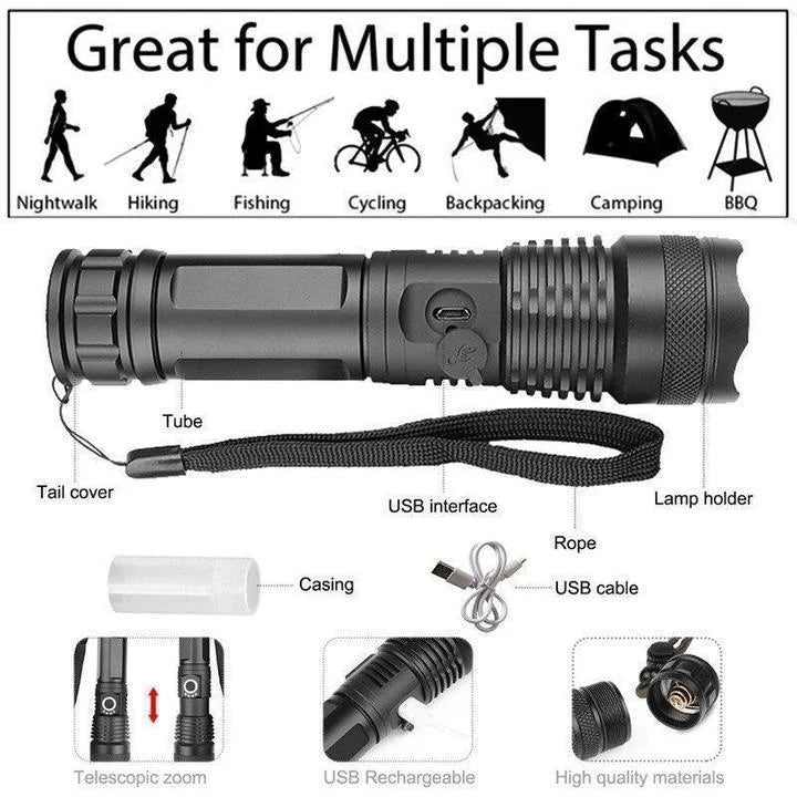 Powerful 90000 Lumens LED Torches – The Best Flashlight for Any Adventure