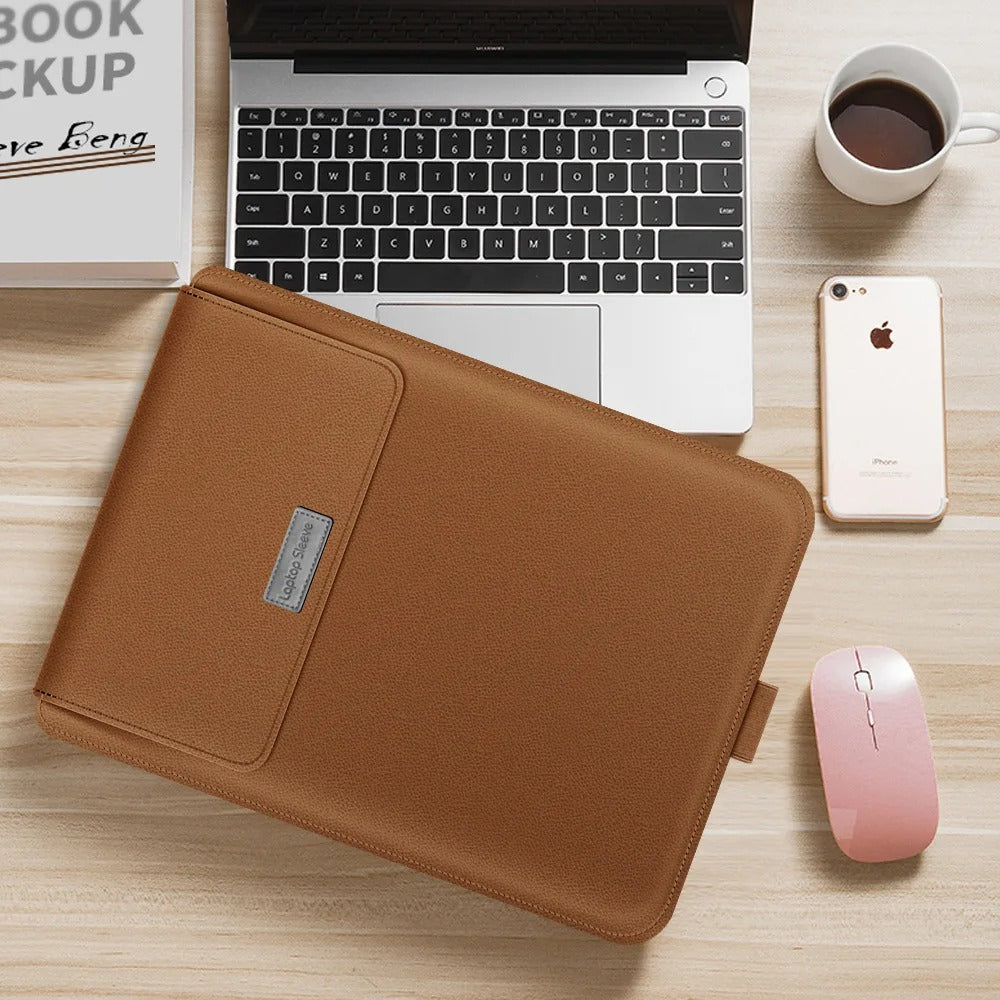 4-in-1 Laptop Sleeve - Slim Protective Case with Stand Function