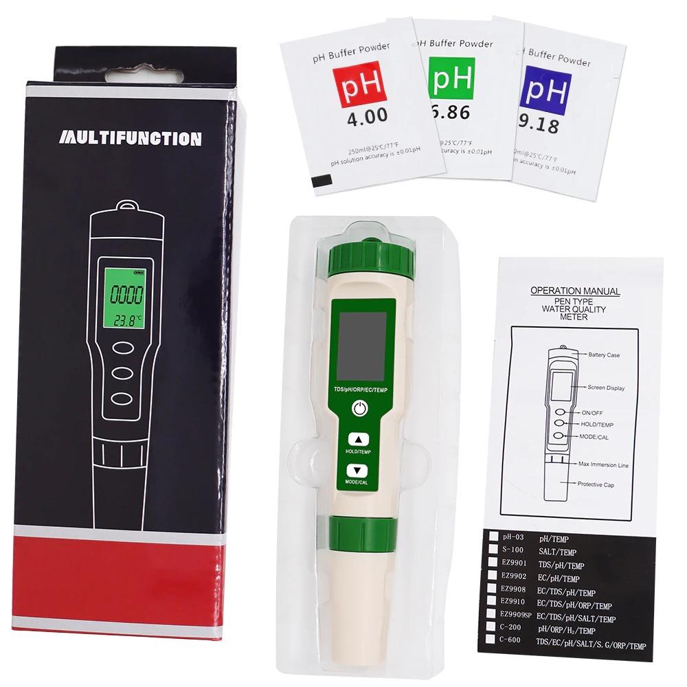 Digital PH Meter Multifunction 5 in 1 PH/TDS/EC/ORP/Temperature Meter