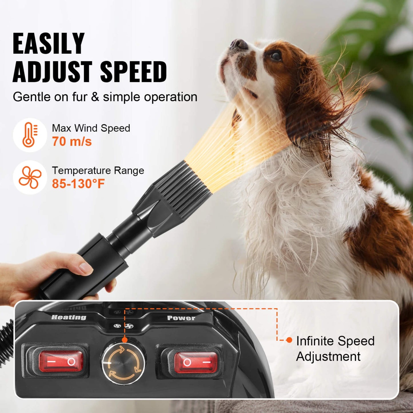 Dog Hair Dryer Grooming Blaster Blower