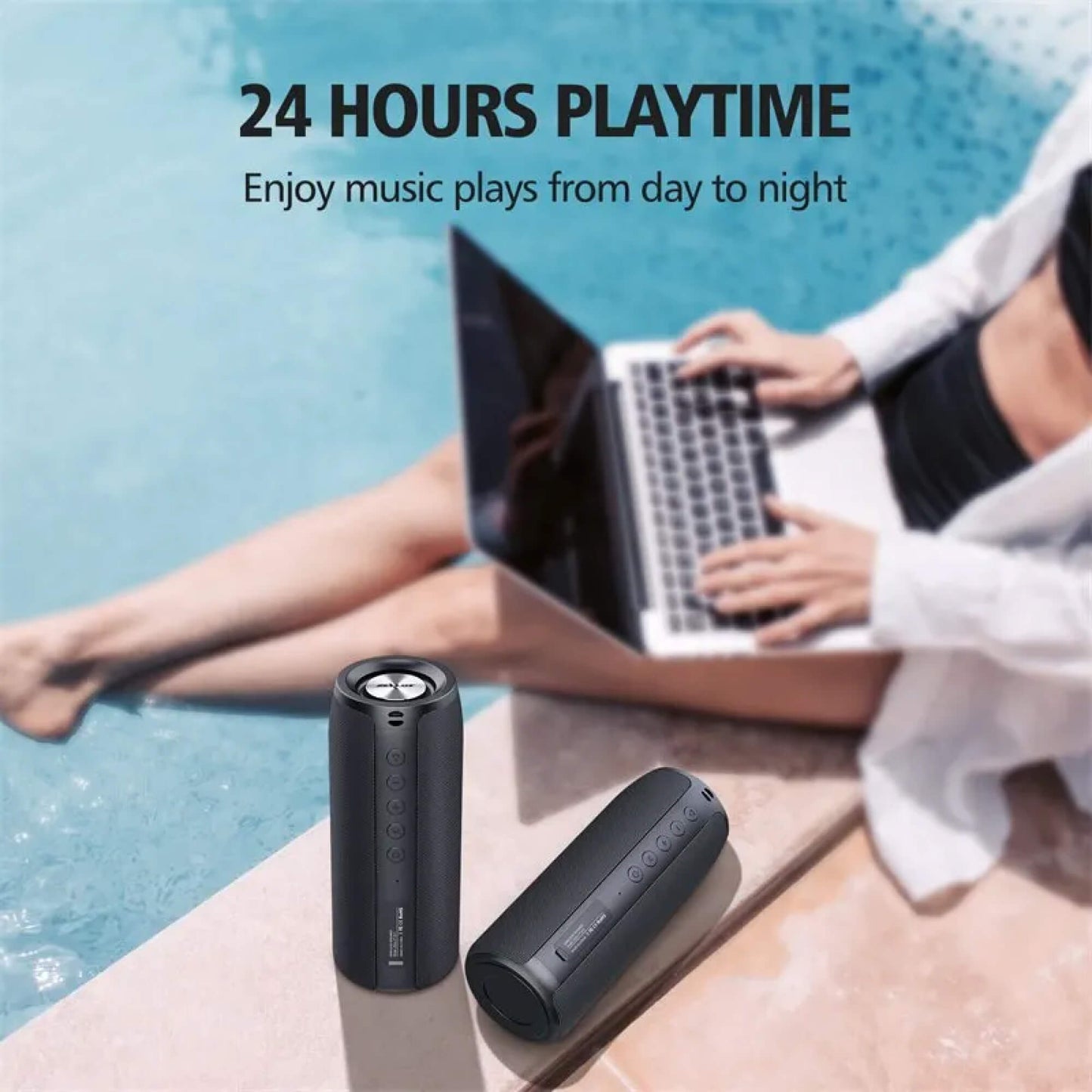 Best Waterproof Bluetooth Wireless Speaker x360 Compact Small