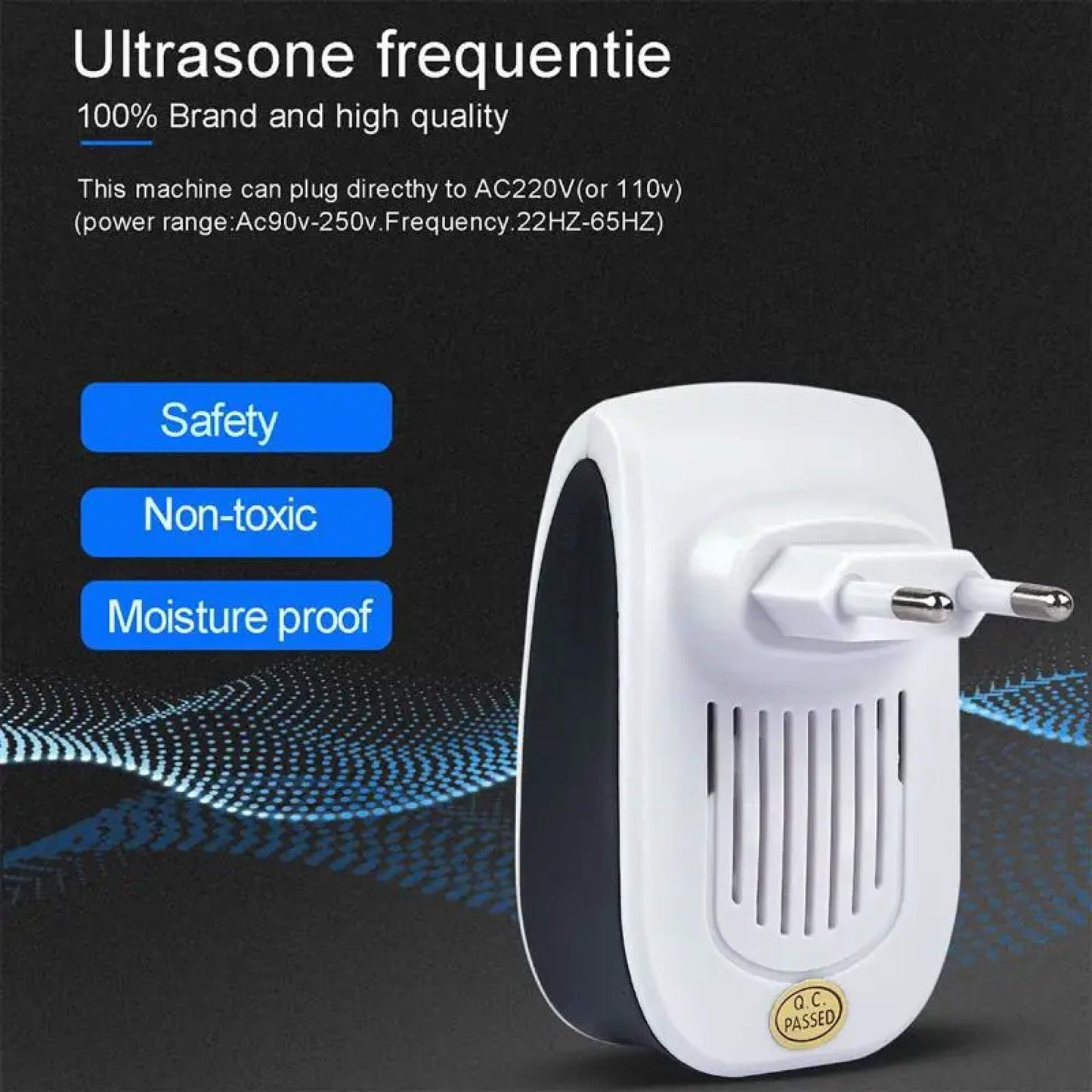 Mouse Mice Insect and Rodent Ultrasonic Sonar Sound Repellent Deterrent Noise Scarer Plug