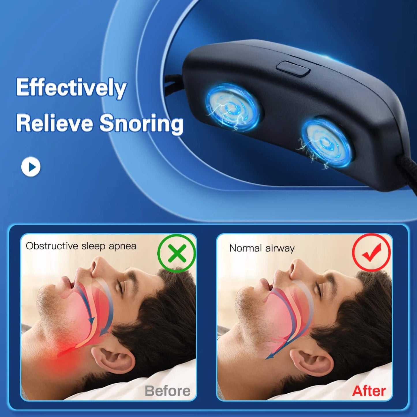 Anti Snoring Stopper Prevent Snore Guard Device Chin Strap