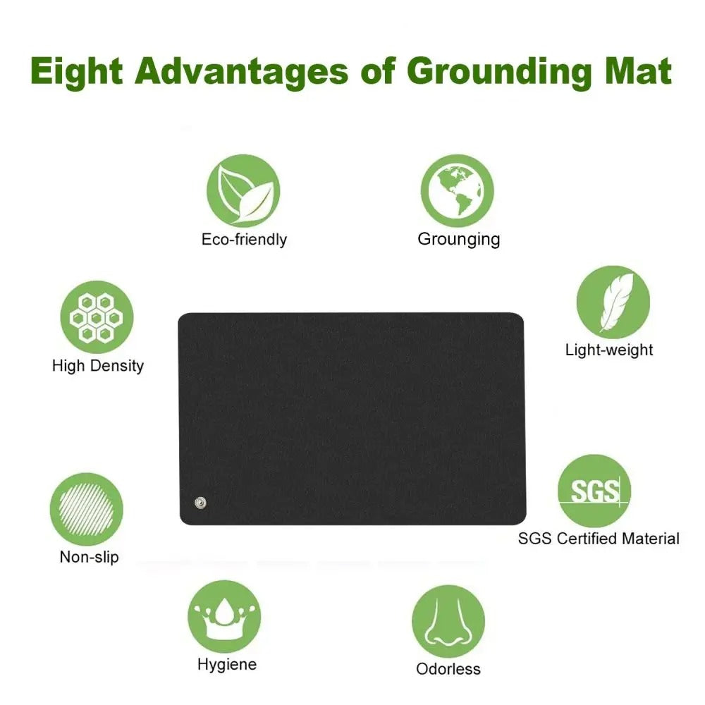 Grounding Pad Earthing Mat - UK Plug for Sleep Aid with Silver Thread Technology