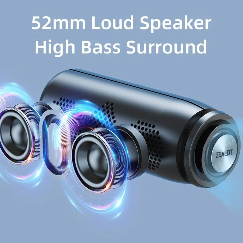 Powerful Mini Bluetooth Speaker - Compact 360° Wireless Waterproof Loudspeaker