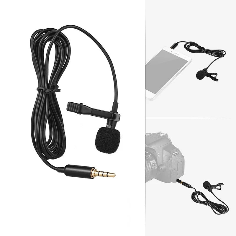 3.5mm Jack or USB Wired Mini Microphone - Profesional Mic for Laptops and Conferences