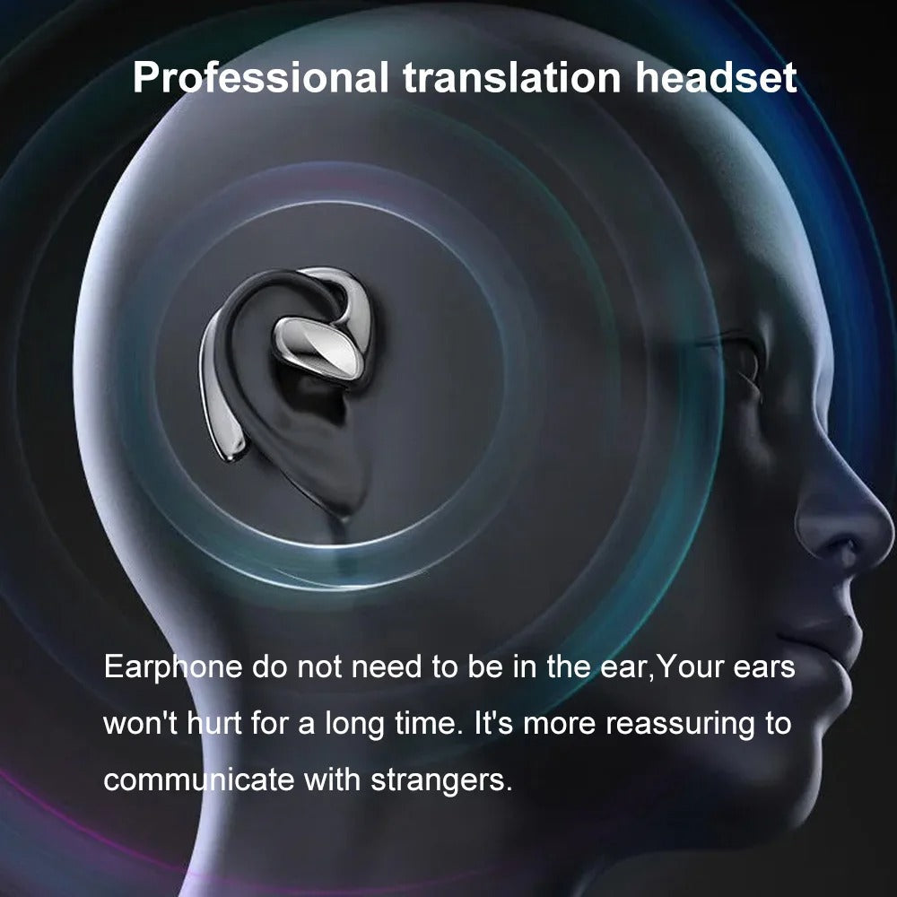 Live Translator Earbuds - Real-Time Two-Way Communication in 144 Languages and Music